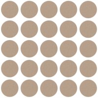 Abdeckkappen selbstklebend Beige 20 mm - 28 Stück