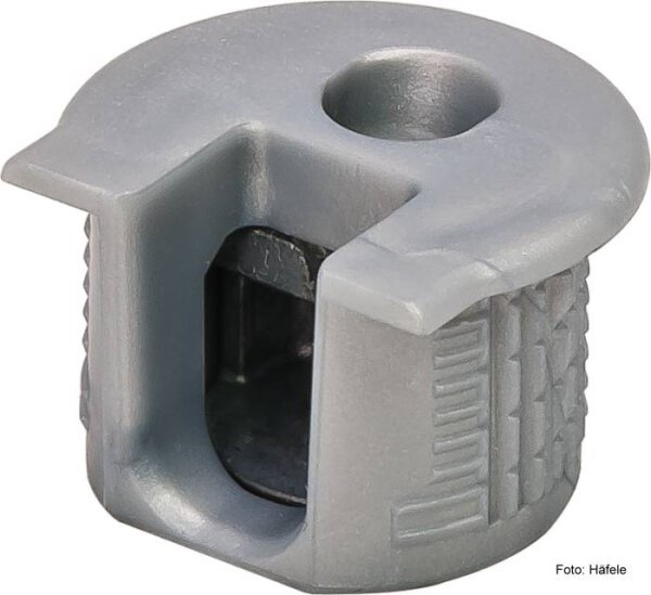 Verbindergehäuse Rafix 20 weißaluminium mit Wulst für Holzdicke 16 mm 1 Stück