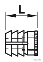 Einleimmuffe Polyamid M4/8,0x10,0 mm 50 Stück
