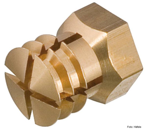 Spreizmuffe Messing M6/10,0x13,0 mm 1 Stück