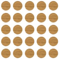 Abdeckkappen selbstklebend Eiche 40 mm - 6 Stück
