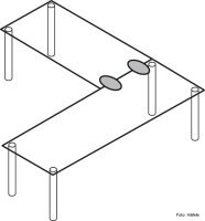 Tischplattenverbinder,Tischplatten fest verbunden