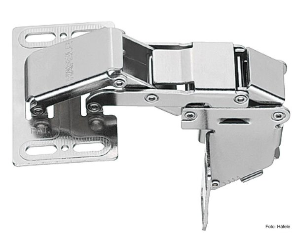 Caravan Hochklappscharnier, CH 600, für Klappen bis 2,1 kg mit Dämpfung