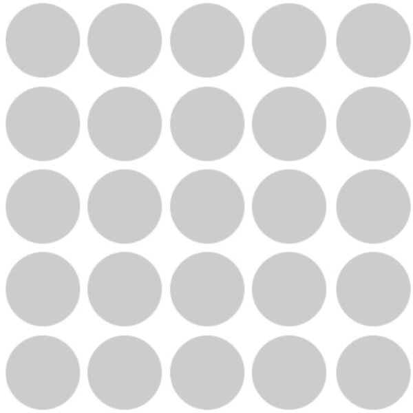 Abdeckkappen selbstklebend Silbergrau 30 mm - 8 Stück