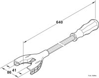 Sockel-Verstellwerkzeug Häfele AXILO® 78 Light Tool
