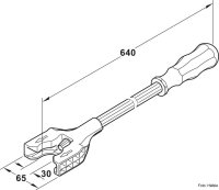 Sockel-Verstellwerkzeug Häfele AXILO® 48 Light Tool