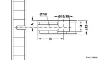 Exzentergehäuse Minifix Ø 15 für Holzdicke ab 12 mm vernickelt mit Abdeckrand 1 Stück