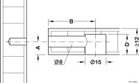 Exzentergehäuse Minifix Ø 15 für Holzdicke ab 16 mm ohne Abdeckrand vernickelt 4 Stück