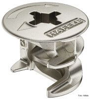 Exzentergehäuse Minifix Ø 15 für Holzdicke ab 19 mm ohne Abdeckrand blank 100 Stück