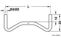 Schwedenträger Stahl Bohrloch 4 mm 320 mm 10 Stück