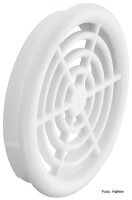 Luftrosette Kunststoff weiß 48/43 mm