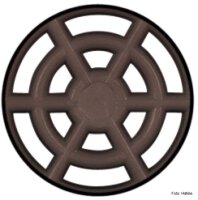 Luftrosette Kunststoff braun 48/43 mm
