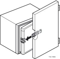 Schleppscharnier für Einbaukühlschränke 250x25 mm