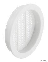 Lüftungsgitter rund Kunststoff weiß 49/43 mm...