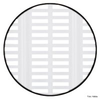 Lüftungsgitter rund Kunststoff weiß 49/43 mm...