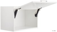 Caravan Hochklappbeschlag, Häfele Free space 1.11 bis 7,1 kg/C weiß/vernickelt