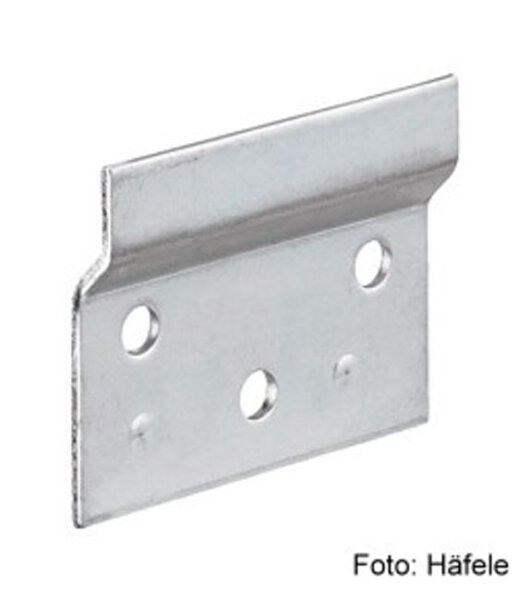 Trägerplatte für Schrankaufhänger Länge 60 mm 1 Stück