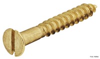 Holzschraube Senkkopf Flachklinge DIN 97 Messing blank 2,5 x 25 mm - 500 Stück