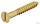 Holzschraube Senkkopf Flachklinge DIN 97 Messing blank 2,5 x 25 mm - 500 Stück
