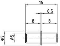 Bodenträger 5 mm mit Sicke verzinkt 100 Stück