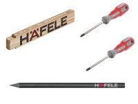 Häfele Schraubendreher + Meterstab + Stift