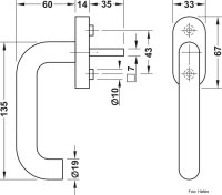 Fenstergriff Häfele Startec WH 2170 für...