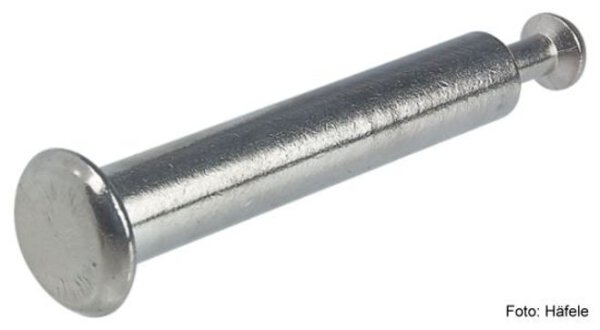 Endkappenbolzen, Häfele Minifix® 15 Bolzenbohrung 9 mm Wanddicke : 16 mm, Bohrmaß : 24 mm 100 Stück