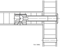 Endkappenbolzen, Häfele Minifix® 15 Bolzenbohrung 9 mm Wanddicke : 16 mm, Bohrmaß : 24 mm 100 Stück