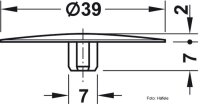 Abdeckkappen für Häfele Exzenter Maxifix 35 mm SW6