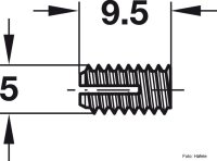 Spreizmuffe Polyamid ohne Bund 5,0x9,5 mm 1 Stück