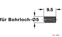 Spreizmuffe Polyamid ohne Bund 5,0x9,5 mm 1 Stück