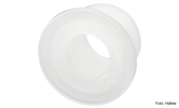 Einsteckhülse Kunststoff für Griffbefestigung an Glastüren Länge 4 mm 6 Stück