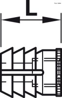 Einleimmuffe Polyamid M4/10,0x13,0 mm 1 Stück