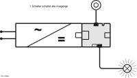 2-fach-Verteiler Häfele Loox5 12 V Box-to-Box mit 1 Schaltfunktion 2-pol. (monochrom)