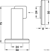 Türfeststeller magnetisch Haftkraft 4 kg