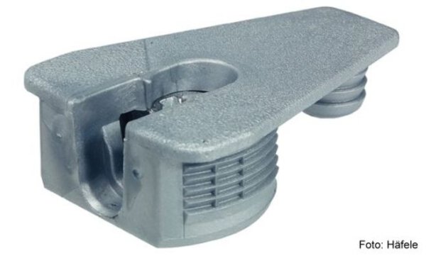 Verbindergehäuse Rafix 30 ohne Wulst aluminiumfarben