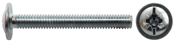 Möbelgriffschrauben Kreuzschlitz PZ M4 x 14 mm 12 Stück