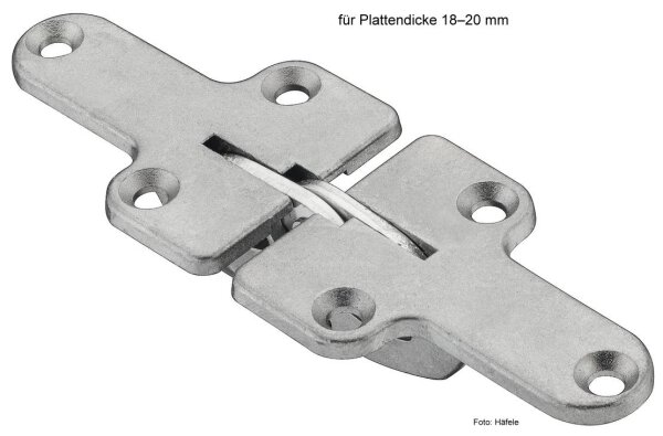 Klapptischscharnier für Zargentische