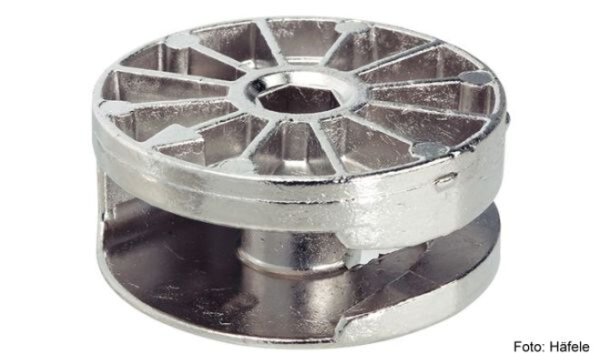 Exzentergehäuse Häfele Maxifix 35/19 mm SW6 blank