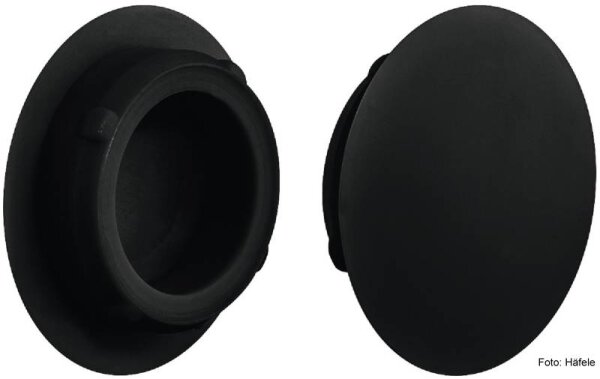 Abdeckkappe 15/20 mm Schwarz 1 Stück