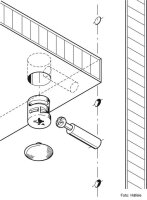 Exzentergehäuse Minifix Ø 15 Kunststoff ohne Abdeckrand für Holzdicke ab 15 mm