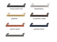Möbelgriff, Sockelgriff aus Aluminium/Zinkdruckguss,...