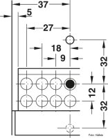 Unterflurführung Vollauszug Blum Tandem 560 H mit Öffnungsmechanismus Tip-On