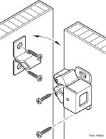 Doppel-Rollenschnäpper zum Schrauben, Stahl