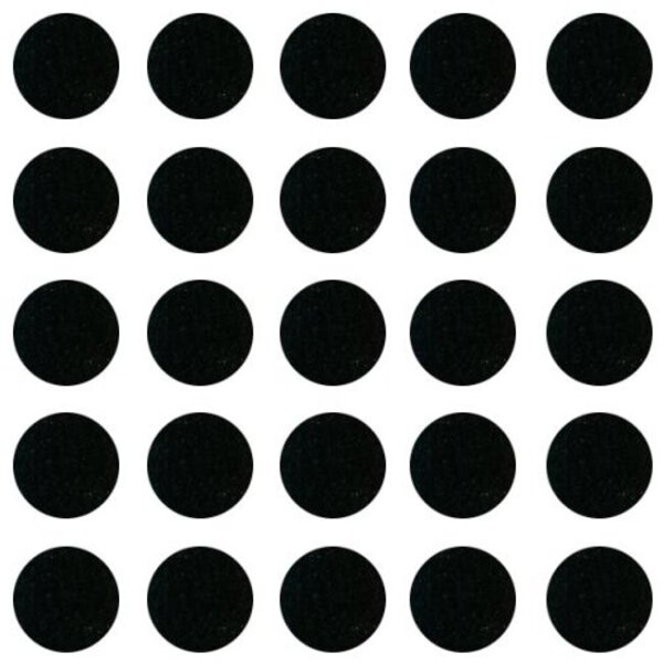 Abdeckkappen selbstklebend Signalschwarz 13 mm - 20 Stück