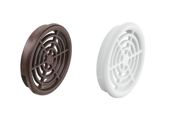 Lüftungsgitter rund Kunststoff 48/43 mm