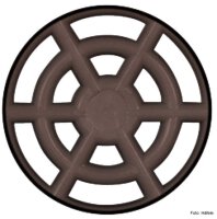 Lüftungsgitter rund Kunststoff 48/43 mm