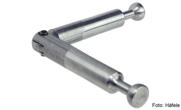 Gehrungsverbinder Minifix mit Gelenk Bohrmaß 24 mm