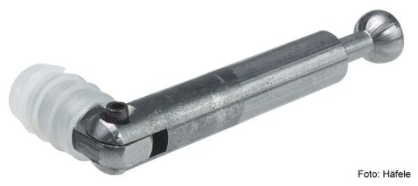 Gehrungsverbinder Minifix einseitig mit Muffe Bohrmaß 24 mm