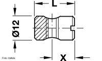 Quermutterbolzen Stahl verzinkt M8x20 mm exzentrisch